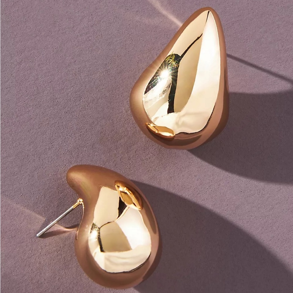 ANTHROPOLOGIE MINI PETRA DROP EARRINGS GOLD